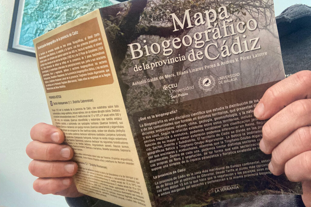 Mapa biogeográfico de la provincia de Cádiz (Galán de Mera et al., 2026)